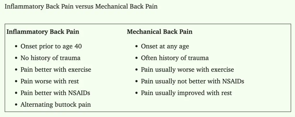 lower back pain in the morning